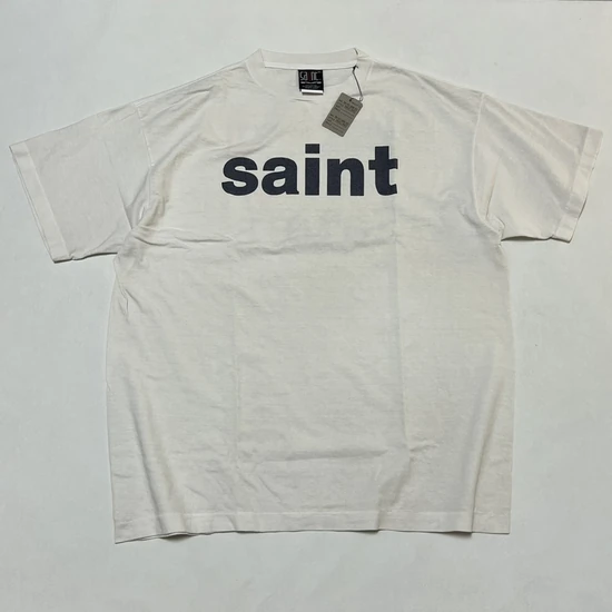 Saint Michael Logo T-Shirt オフホワイト セイント マイケル ロゴ Tシャツ オフホワイト