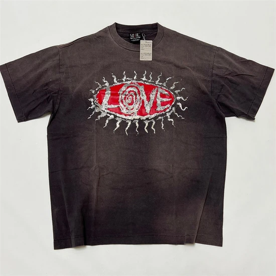 Saint Michael Logo T-Shirt チャコール セイント マイケル ロゴ Tシャツ チャコール