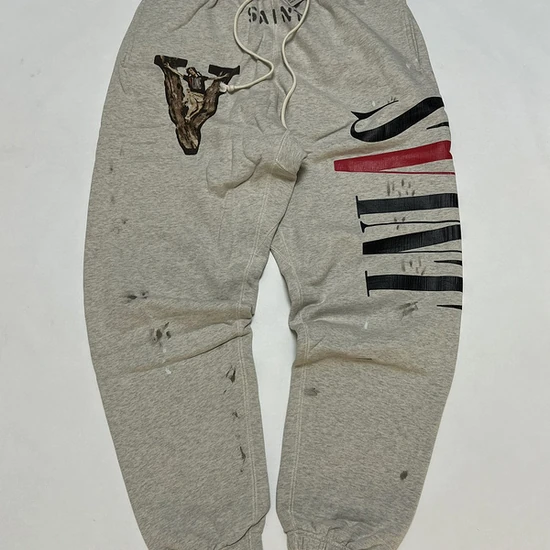 Saint Michael Logo Sweatpants グレー セント マイケル ロゴ スウェットパンツ グレー