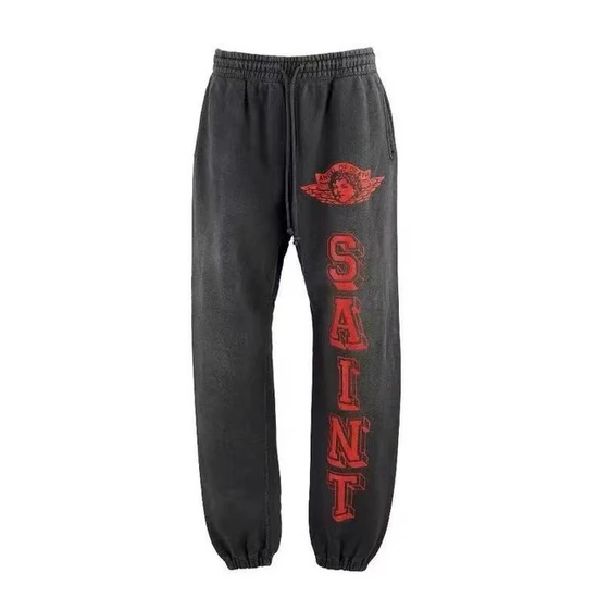 Saint Michael Logo Sweatpants チャコール セイント マイケル ロゴ スウェットパンツ チャコール