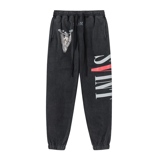 Saint Michael Logo Sweatpants チャコール セント マイケル ロゴ スウェットパンツ チャコール
