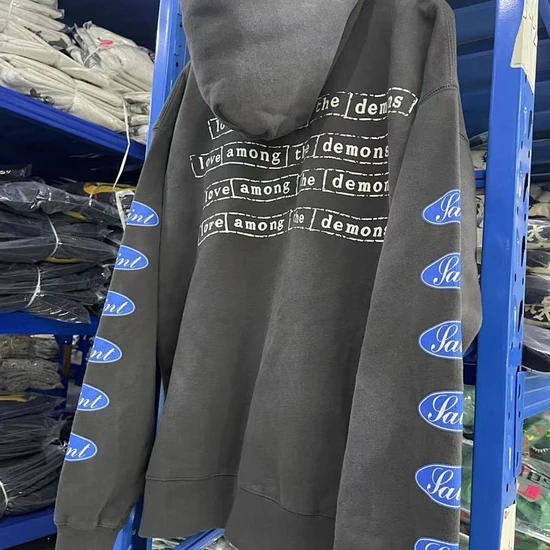 Saint Michael Logo Hoodie セイント マイケル ロゴ パーカー
