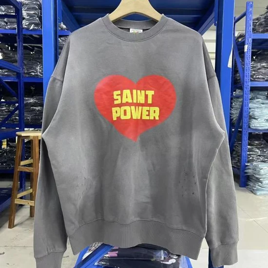 Saint Michael Logo Crew Neck Sweatshirt セント マイケル ロゴ クルーネック スウェットシャツ