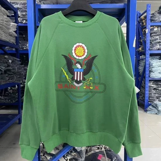 Saint Michael Logo Crew Neck Sweatshirt セイント マイケル ロゴ クルーネック スウェットシャツ