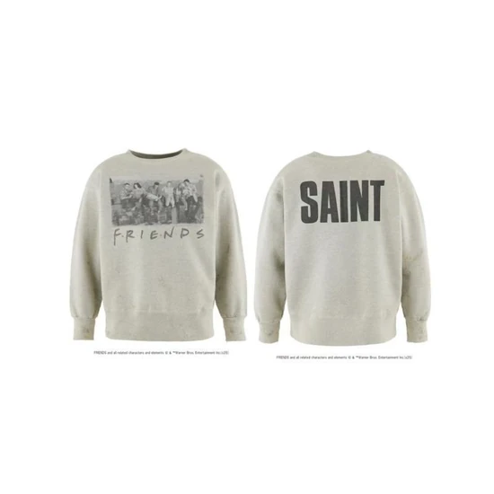 Saint Michael x Friends Logo Crew Neck Sweatshirt セント マイケル × フレンズ ロゴ クルーネック スウェットシャツ