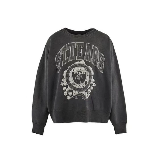 Saint Michael Logo Crew Neck Sweatshirt セイント マイケル ロゴ クルーネック スウェットシャツ