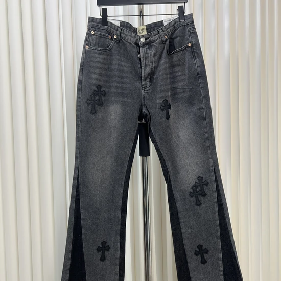 Chrome Hearts Logo Distressed Flared Jeans クロムハーツ ロゴ ディストレスド フレア デニム
