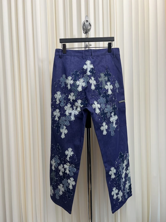 Chrome Hearts Floral Denim Pants クロムハーツ フローラル デニム パンツ