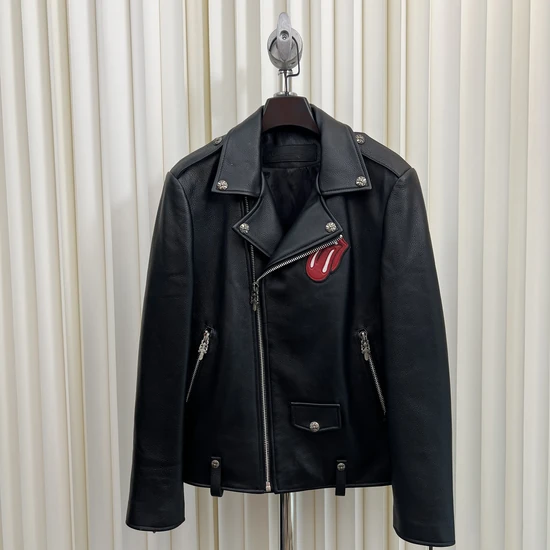 Chrome Hearts Logo Biker Jacket クロムハーツ ロゴ バイカー ジャケット