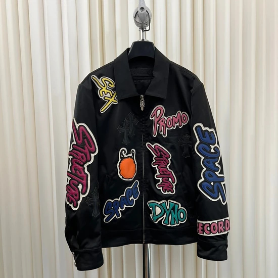 Chrome Hearts Logo Collared Zip-Up Jacket クロムハーツ ロゴ カラード ジップアップ ジャケット