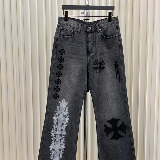 Chrome Hearts Logo Cross Floral Jeans クロムハーツ ロゴ クロス フローラル ジーンズ