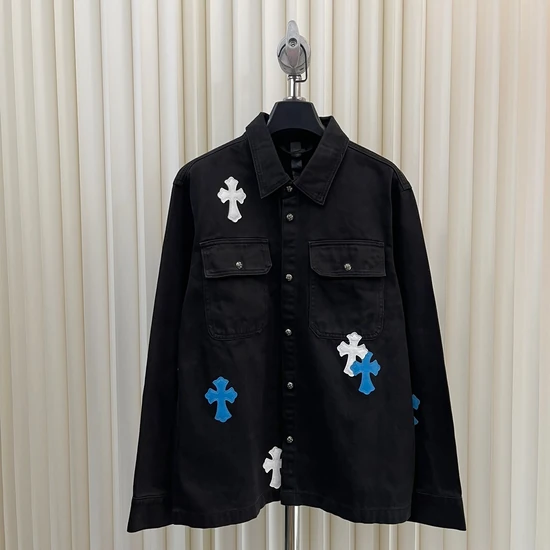 Chrome Hearts Logo Denim Chore Coat クロムハーツ ロゴ デニム ショア コート