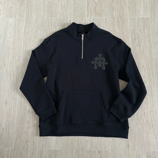 Chrome Hearts Logo Half-Zip Sweatshirt クロムハーツ ロゴ ハーフジップ スウェットシャツ