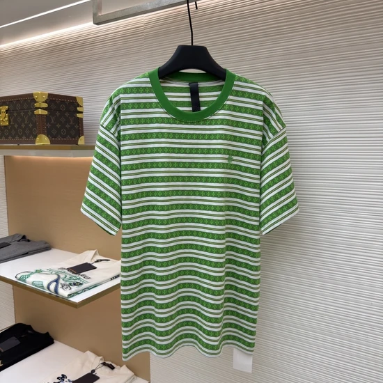 Chrome Hearts Logo Stripes Crew Neck T-Shirt クロムハーツ ロゴ ストライプ クルーネック Tシャツ
