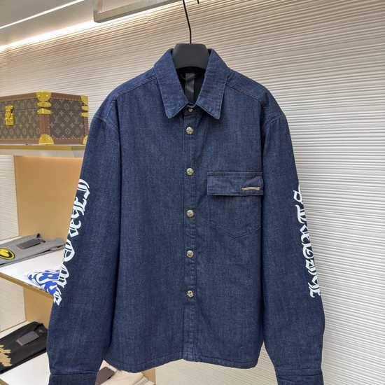 Chrome Hearts Logo Denim Shirt Jacket クロムハーツ ロゴ デニム シャツ ジャケット
