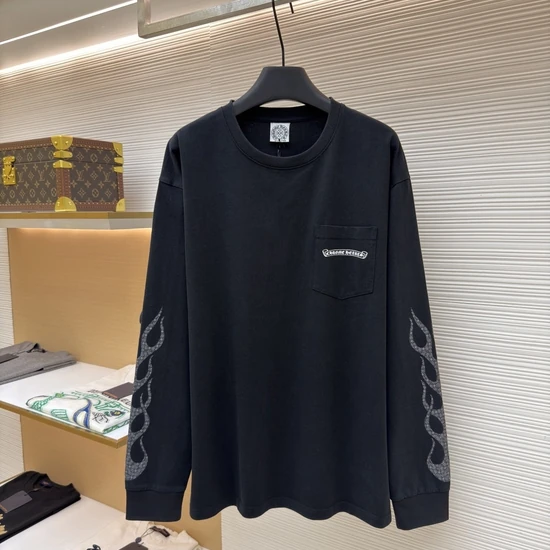 Chrome Hearts Logo Flames Long Sleeve T-Shirt クロムハーツ ロゴ フレイムス ロングスリーブ Tシャツ