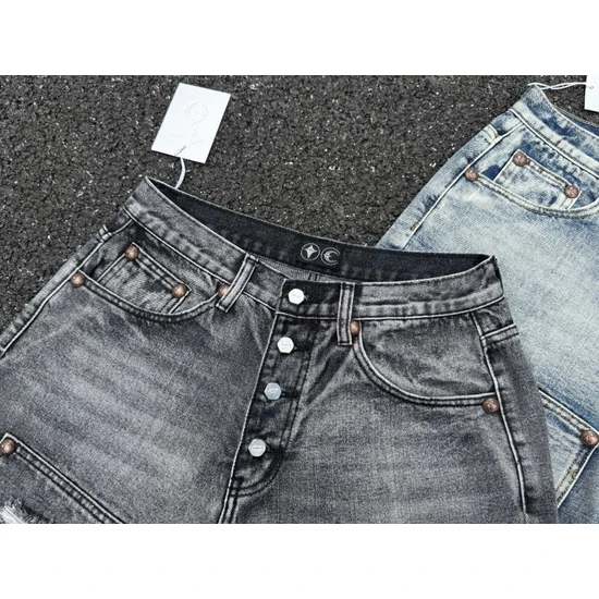 Thug Club Logo Denim Shorts サグ クラブ ロゴ デニム ショーツ