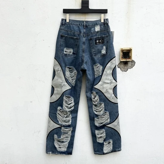 Thug Club Logo Ripped Jeans サグ クラブ ロゴ リップド デニム