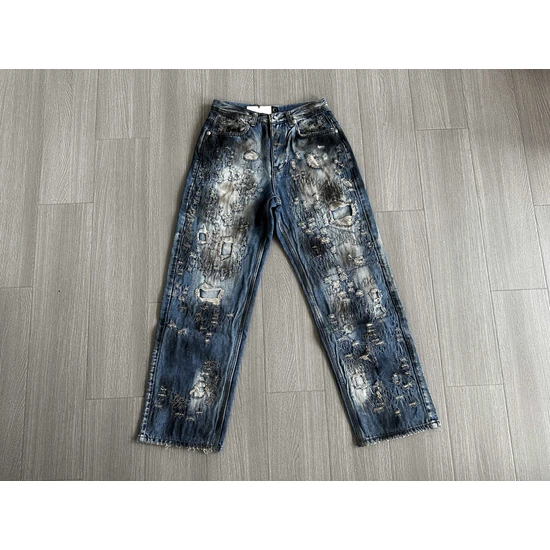 Thug Club Logo Distressed Jeans サグ クラブ ロゴ ディストレスド デニム