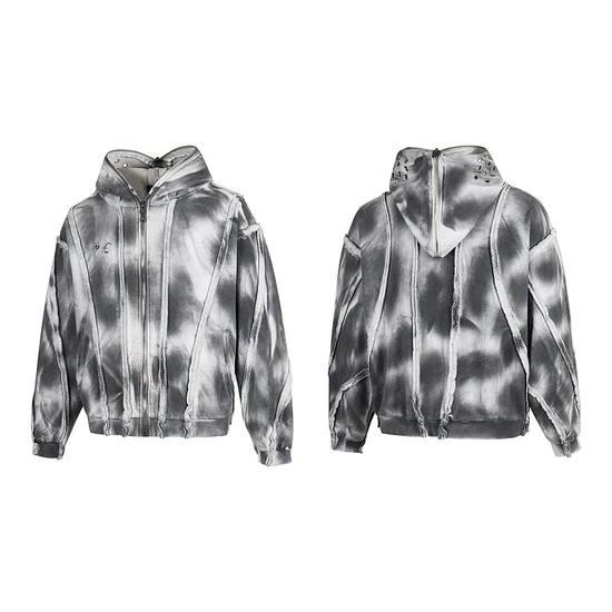 Thug Club Tie-Dye Logo Zip-Up Hoodie サグ クラブ タイダイ ロゴ ジップアップ パーカー