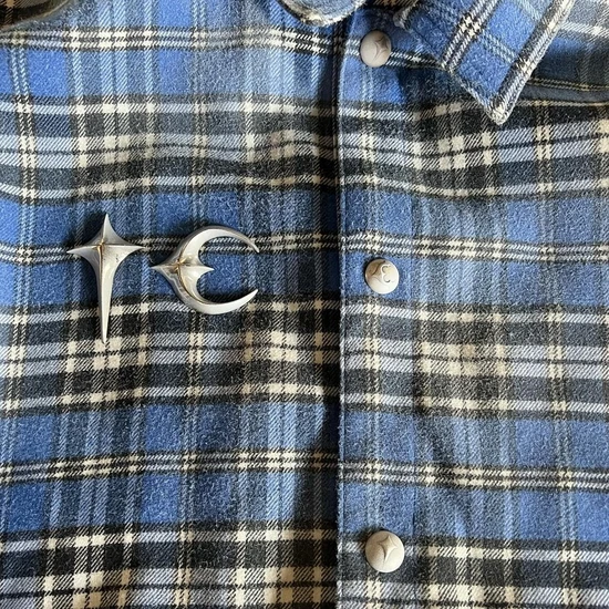 Thug Club Logo Check Plaid Long Sleeve Shirt サグ クラブ ロゴ チェック プレイド ロングスリーブ シャツ