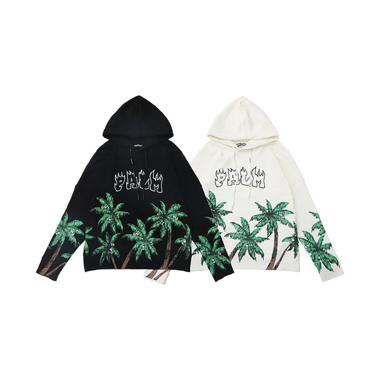 Palm Angels Logo Palm Tree Zip-Up Hoodie パーム エンジェルス ロゴ パームツリー ジップアップ パーカー