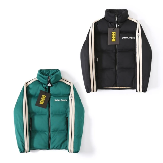 Palm Angels Logo Stripes Down Puffer Jacket パーム エンジェルス ロゴ ストライプ ダウン パファー ジャケット