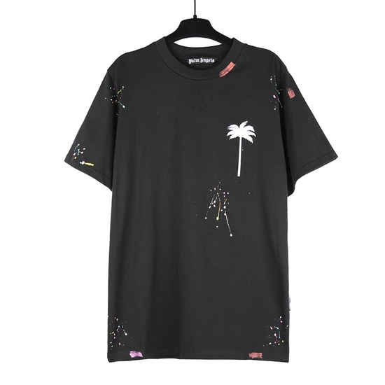 Palm Angels Logo Palm Tree Graphic Crew Neck T-Shirt パーム エンジェルス ロゴ パームツリー グラフィック クルーネック Tシャツ