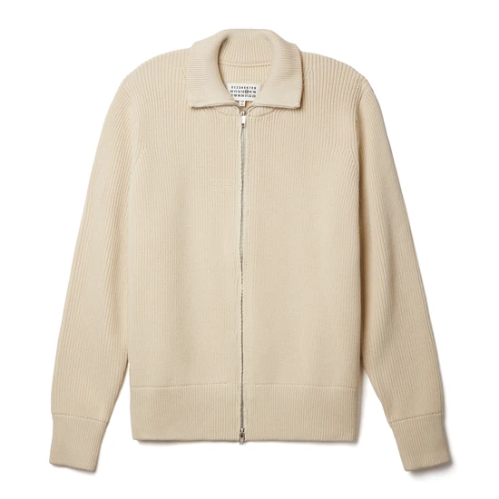 Maison Margiela Logo Zip-Up Cardigan メゾン マルジェラ ロゴ ジップアップ カーディガン