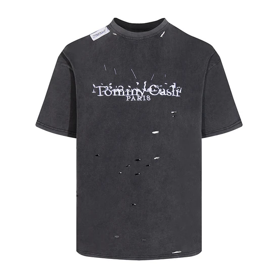 Maison Margiela Logo Distressed Crew Neck T-Shirt メゾン マルジェラ ロゴ ディストレスド クルーネック Tシャツ