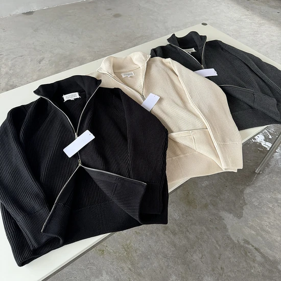 Maison Margiela Logo Half-Zip Sweater メゾン マルジェラ ロゴ ハーフジップ セーター