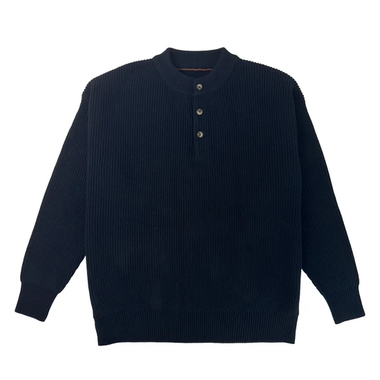 Maison Margiela Logo Henley Neck Sweater メゾン マルジェラ ロゴ ヘンリーネック セーター