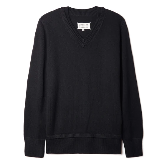 Maison Margiela Logo V-Neck Sweater メゾン マルジェラ ロゴ Vネック セーター
