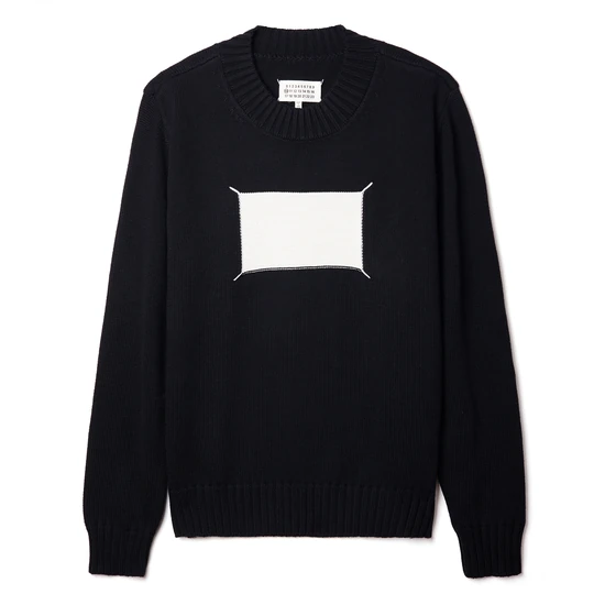 Maison Margiela Rectangular Patch Crew Neck Sweater メゾン マルジェラ レクタンギュラー パッチ クルーネック セーター