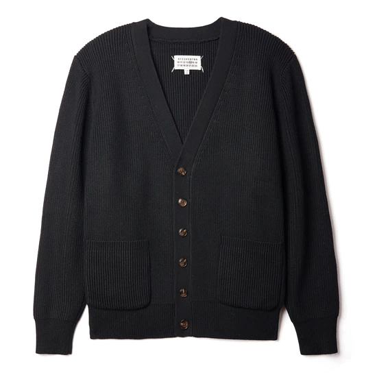 Maison Margiela Logo V-Neck Cardigan メゾン マルジェラ ロゴ ブイネック カーディガン