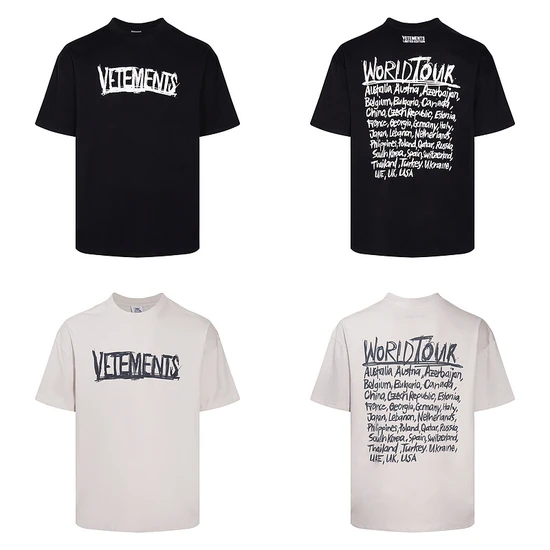 Vetements Logo World Tour T-Shirt ヴェトモン ロゴ ワールド ツアー Tシャツ