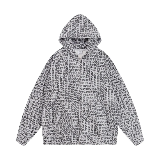 Vetements Logo Zip-Up Hoodie ヴェトモン ロゴ ジップアップ パーカー
