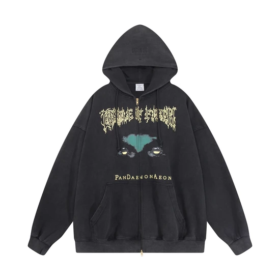 Vetements Logo World Tour Zip-Up Hoodie ヴェトモン ロゴ ワールド ツアー ジップアップ パーカー