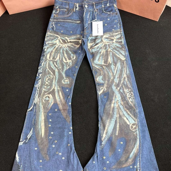 Acne Studios Logo Flared Jeans アクネ ストゥディオズ ロゴ フレアード ジーンズ