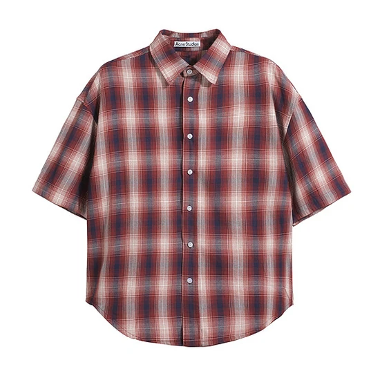 Acne Studios Check Short Sleeve Shirt アクネ ストゥディオズ チェック 半袖 シャツ