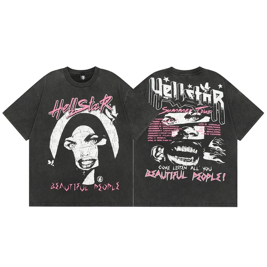 Hellstar Portrait Graphic T-Shirt ヘルスター ポートレート グラフィック Tシャツ