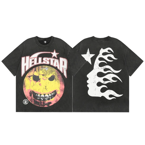 Hellstar Smiley Face Graphic T-Shirt ヘルスター スマイリー フェイス グラフィック Tシャツ