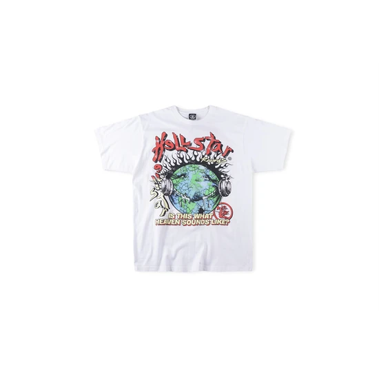 Hellstar Flaming Earth Graphic T-Shirt ヘルスター フレイミング アース グラフィック Tシャツ