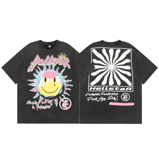 Hellstar Smiley Sun Graphic T-Shirt ヘルスター スマイリー サン グラフィック Tシャツ