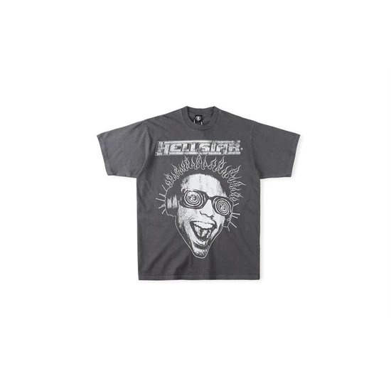 Hellstar Portrait Graphic Flames T-Shirt ヘルスター ポートレート グラフィック フレームス Tシャツ