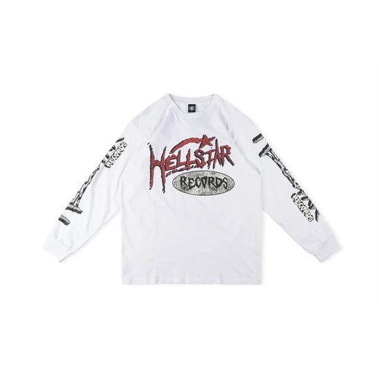 Hellstar Records Logo Graphic Long Sleeve T-Shirt ヘルスター レコーズ ロゴ グラフィック ロングスリーブ Tシャツ