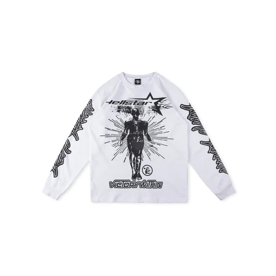 Hellstar Angel Figure Graphic Long Sleeve T-Shirt ヘルスター エンジェル フィギュア グラフィック ロングスリーブ Tシャツ