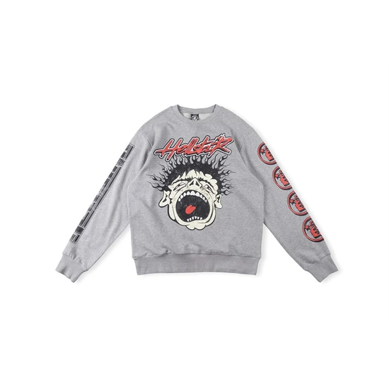 Hellstar Screaming Face Graphic Sweatshirt ヘルスター スクリーミング フェイス グラフィック スウェットシャツ