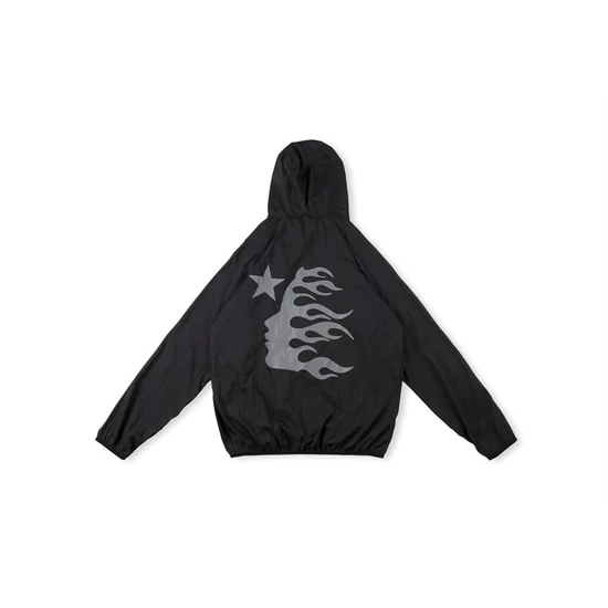 Hellstar Flaming Head Graphic Nylon Jacket ヘルスター フレーミング ヘッド グラフィック ナイロン ジャケット