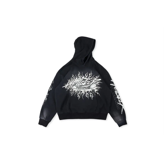 Hellstar Flame Logo Graphic Zip-Up Hoodie ヘルスター フレーム ロゴ グラフィック ジップアップ パーカー